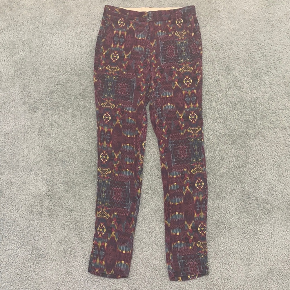 rag & bone abstract tribal silk georgette pants